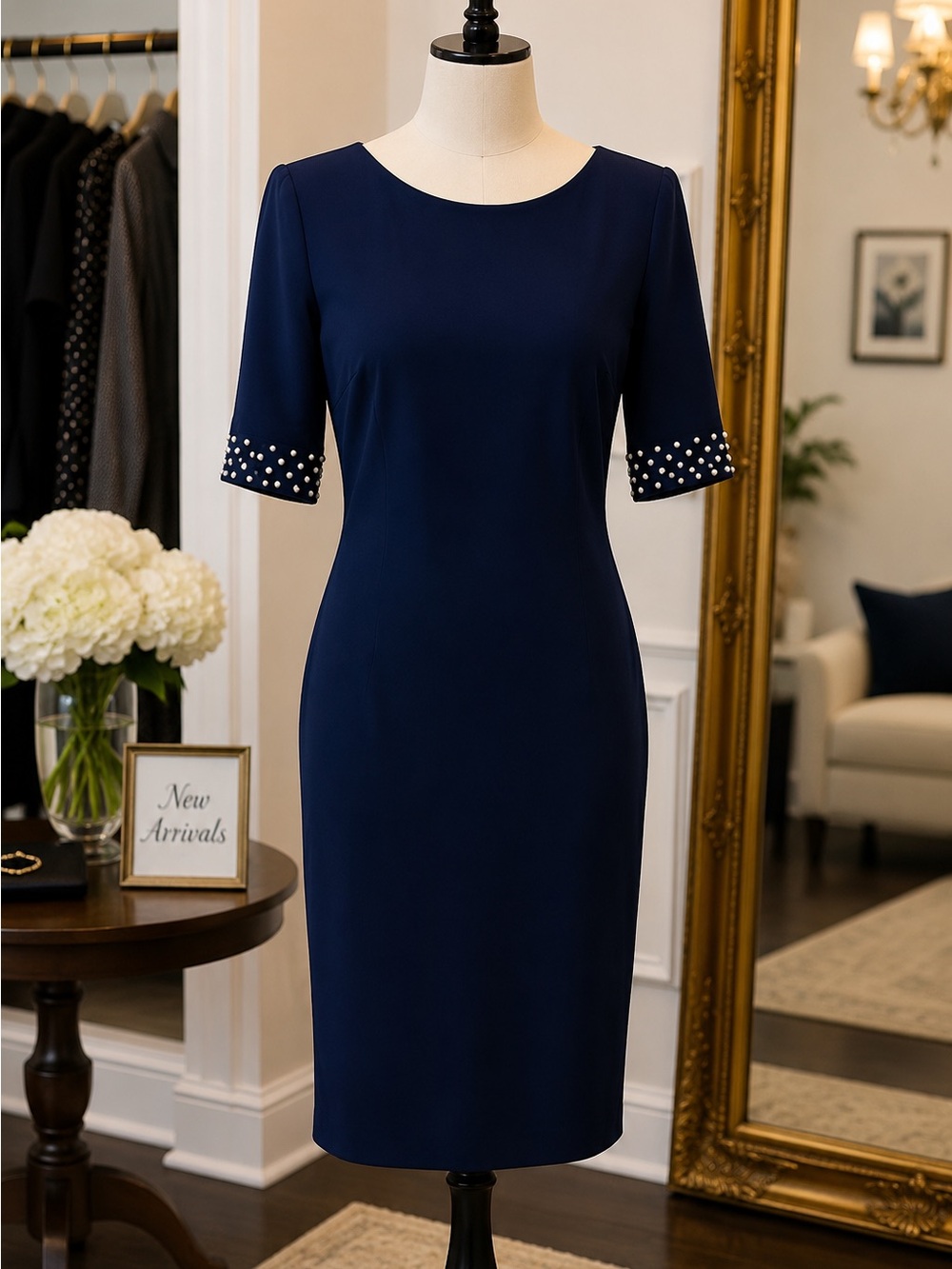 Karl Lagerfeld Purple Backless Sheath Dress - Picture 2 of 10